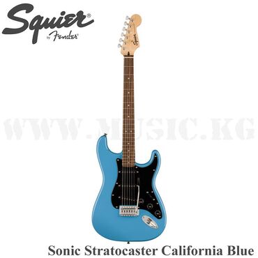 гитара акустическую: Электрогитара Squier Sonic Stratocaster, Laurel Fingerboard, Black