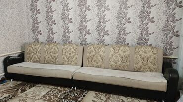 купить диван раскладной недорого: Диван-кровать, цвет - Бежевый, Б/у