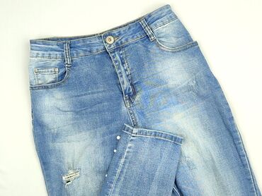 szerokie legginsy: Jeansy damskie, rozmiar 3XL