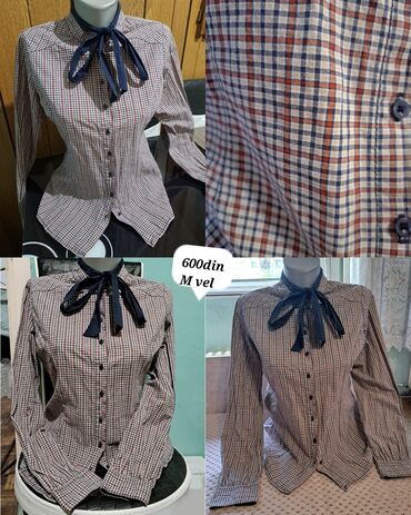 Košulje, bluze i tunike: M (EU 38), Karirani, bоја - Šareno