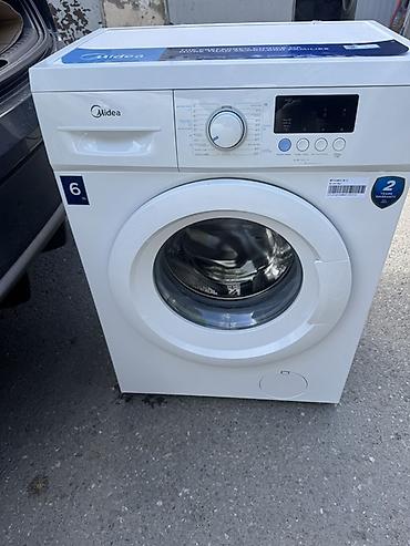 midea: Midea önyükləməli paltaryuyan maşın - Yükləmə həcmi: 6 kq (korpusda — 2