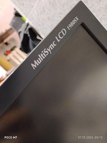 Мониторы: NEC MultiSync LCD 1980SX (модель LCD1980SXBK) - Диагональ 19", формат — 2