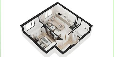 1 комнатные квартиры: 1 комната, 50 м², Кара-Жыгач ж/м Элитка, 13 этаж, ПСО (под самоотделку) — 4