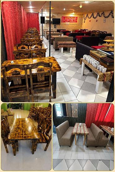 dekor ev: Pub,restoran,cay evi ucun 7 eded masa desti satilir Yenidir. Qiymet — 1