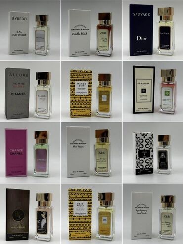 туалетная вода спрей: Парфюмерия в мини-формате 38 мл (Eau de Parfum). На фото — подборка