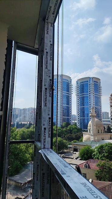 cambalkon: Gold Star Residence – şəhər mənzərəli şüşəbənd/balkon vitrajları - — 2