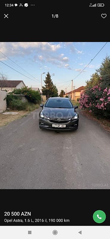 opel astra qiyməti: Opel Astra: 1.6 l | 2016 il 190000 km Universal — 8