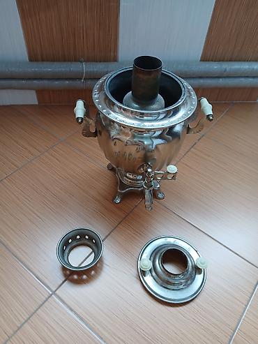 samovar almaq: SSSR vaxtından qalan elektrik samovarı olub, sonradan latun boru — 6