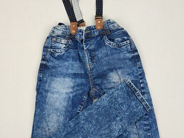 Jeansowe: Spodnie jeansowe, Little kids, 8 lat, 122/128, stan - Dobry
