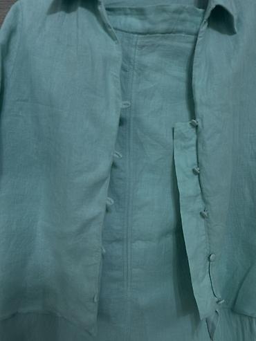 кожыный куртка: Юбка менен костюм, Юбканын модели: Карандаш, Миди, XL, 2XL — 3
