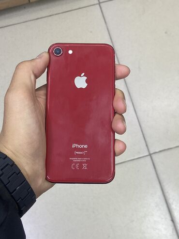 iphone xr чехлы: IPhone 8, Б/у, 64 ГБ, Красный, Чехол, 100 %