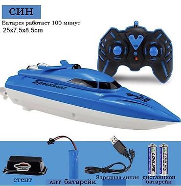 вертолетик в машину: Радиоуправляемый катер Speedboat (синий) - Тип: игрушечный катер на — 1