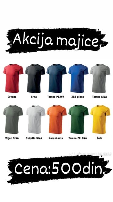 zenska letnja majica: Men's T-shirt S (EU 36), M (EU 38), L (EU 40)