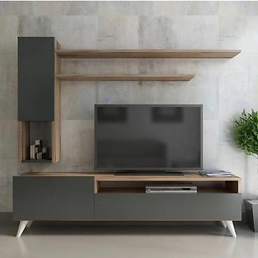 Müasir TV stendi və divar rəfləri dəsti - Minimalist skandinaviya lalafo.az -da Müasir TV stendi və divar rəfləri dəsti - Minimalist skandinaviya