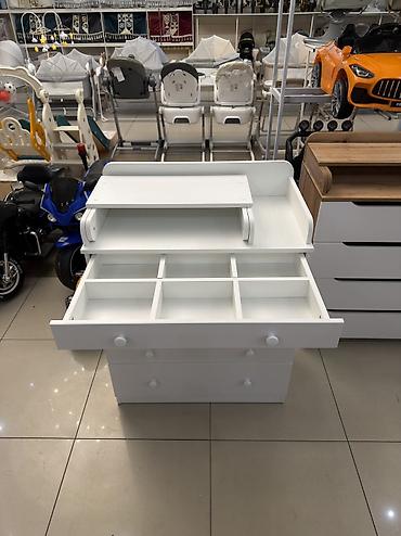 Детский комод: Детский комод, С пеленальным столиком, ЛДСП, цвет - Белый — 13