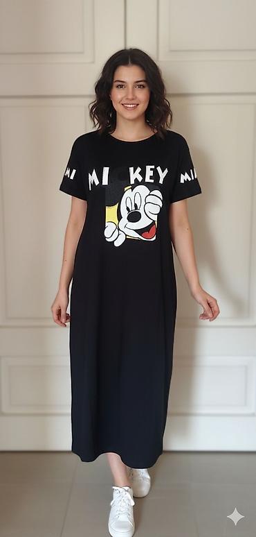 uzun corab: Don 18 azn alınıb 13 azn satılır Mickey Mouse temalı dəst - Qara — 1
