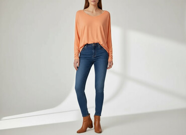asymetryczne bluzki oversize: Bluzka damska, rozmiar One size