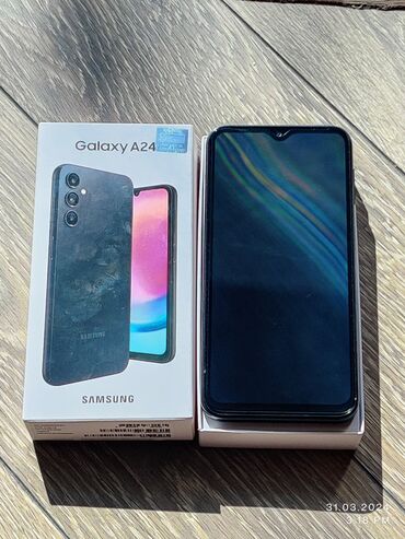 zapchasti na telefon flai izi 3: Samsung Galaxy A24 4G, 128 ГБ, цвет - Черный, Гарантия, Сенсорный, Отпечаток пальца