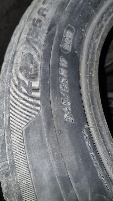 Комплект шин 245/55 R17 зима 50%протектора цена 5000сом