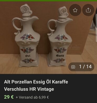 Kuhinjski setovi: Servis vintaz za zacine porcelanski. Servis 10 delova,perfektan (nov) — 4