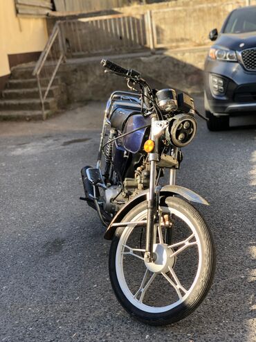 сколько стоит мотоцикл: Moped tipli benzinli motosiklet - Rəng: tünd mavi (xrom detallar və