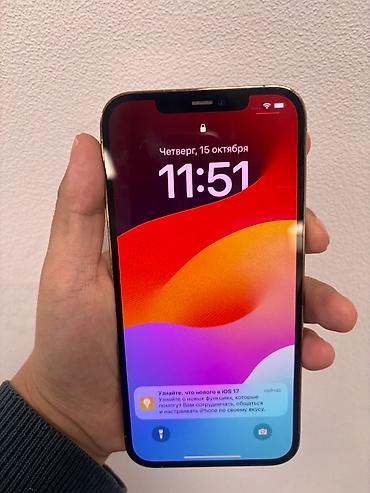 se iphone: IPhone 12 Pro Max, Б/у, 128 ГБ, Золотой, Кабель, Коробка, 80 % — 3