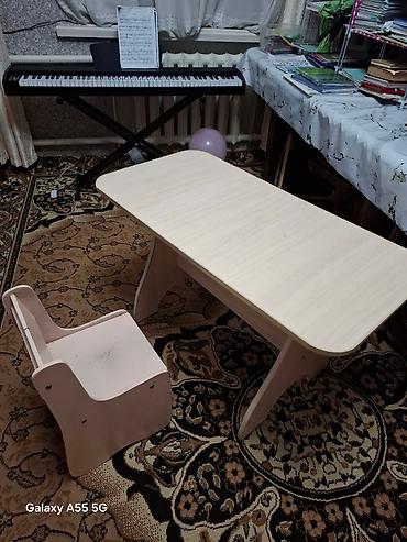 Детские столы: Стол парта для ребенка со стульчиком детский для выполнения домашнего — 9