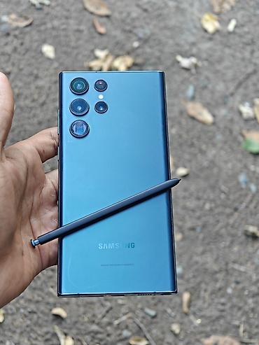 Уюлдук телефондор жана аксессуарлар: Samsung Galaxy S22 Ultra, Колдонулган, 256 ГБ, түсү - Жашыл, 1 SIM, eSIM — 1