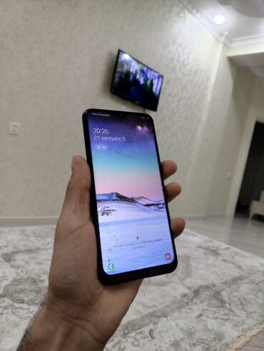 купить бу планшет: Samsung Galaxy M20, 4 ГБ, цвет - Синий, Отпечаток пальца