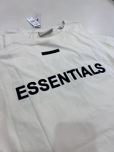 футболка hba: Мужские футболки ESSENTIALS Fear of God Доступен только в XXL размере — 4