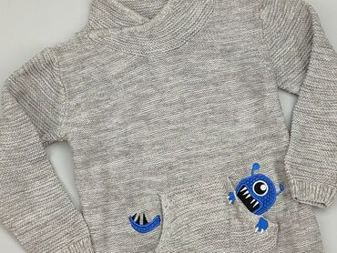 granatowy sweterek dla chłopca: Sweterek, 3-4 lat, 98-104 cm, stan - Idealny