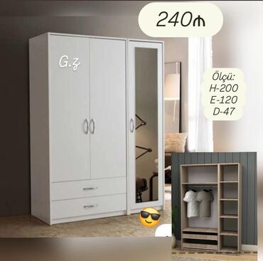 Qoruyucu plyonka və şüşələr: Yeni, Düz dolab, Qarderob, paltar dolabı