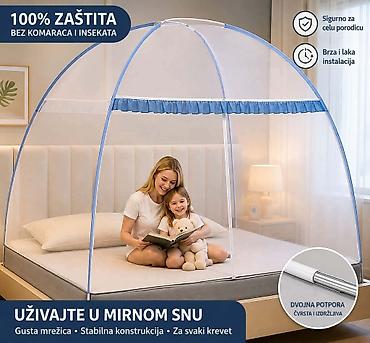 dexy co jakne: Mreža protiv komaraca za krevet – velika, praktična i laka za montažu — 1