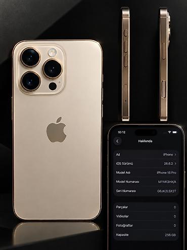 IPhone 16 Pro, 256 GB, Qızılı, Face ID