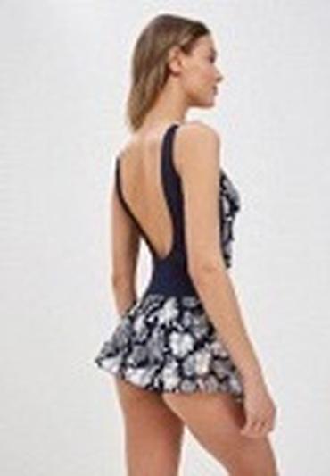 Слитные купальники: Слитный купальник, Утягивающая модель, Мягкая чашка, Китай, цвет - Черный, S, M, L — 12