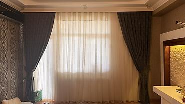 Qonaq otağı üçün pərdə dəsti - Komplekt: ikili sistem – iç hissədə lalafo.az -da Qonaq otağı üçün pərdə dəsti - Komplekt: ikili sistem – iç hissədə