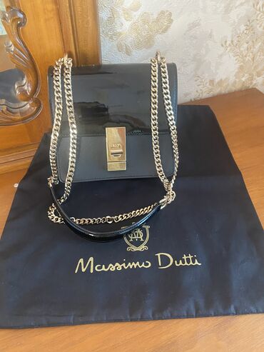 qadın çantası: Massimo Dutti temiz deri yeni kimi balaca olcu