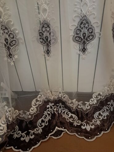 Pərdə və tüllər: Yeni, Tül, rəng - Ağ — 4