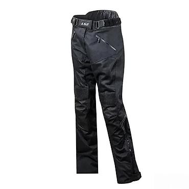 Pantalone: Muške LS2 moto pantalone u crnoj boji, dizajnirane za vožnju — 2