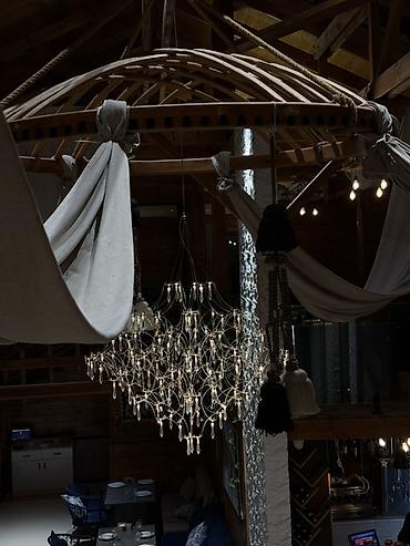 Люстры: Подвесная дизайнерская люстра “ледяная гроздь” парящие люстры, ширину — 6