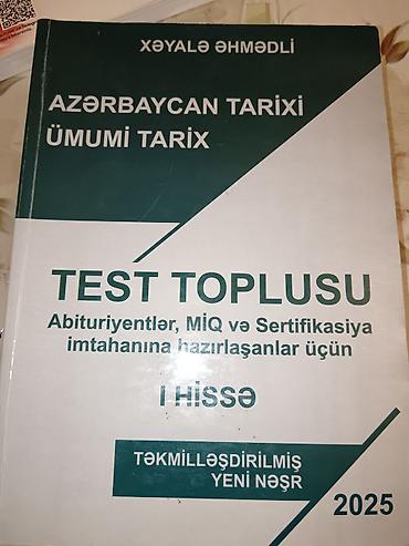 Testlər: Yeni nəşr Məhsul: “Azərbaycan tarixi. Ümumi tarix – Test Toplusu (I — 1