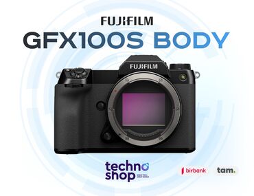 foto kamera: Fujifilm GFX100S Body Sifariş ilə ✅ Hörmətli Müştərilər “Technoshop