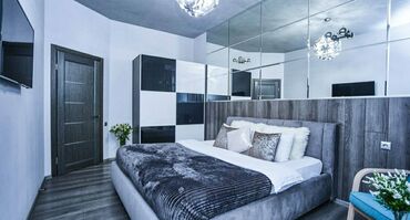 Посуточная аренда квартир: 2 комнаты, Кондиционер, Душевая кабина, Постельное белье — 3