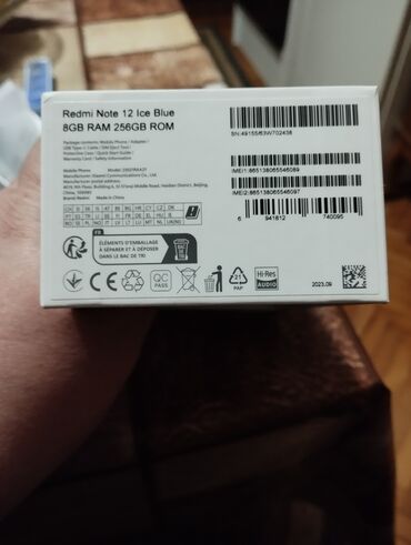 Xiaomi: Xiaomi Redmi Note 12, 256 GB, bоја - Svetloplava, Dual SIM — 5