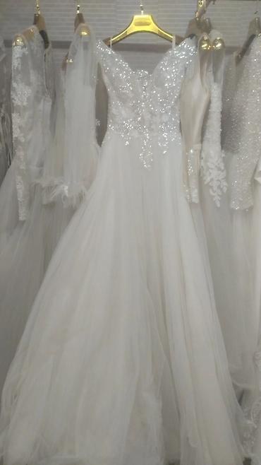 Свадебные платья: Свадебное платье, L, Дизайнерское, Пышное, Турция, Стразы, Б/у — 12