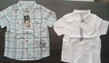 белая рубашка мужская: Детский топ, рубашка