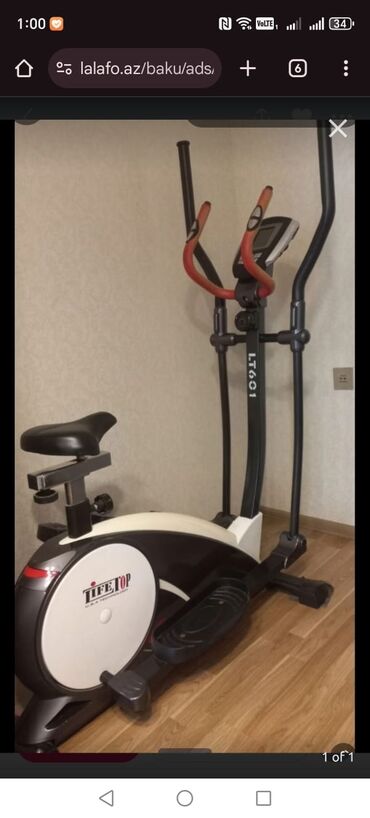 qaçış aparatı satış: LifeTop LT601 velotrenajor/elliptik kombinə edilmiş fitnes aparatı -