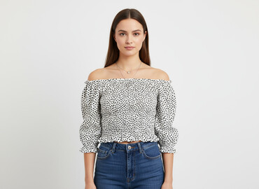 kurtka jeansowa z futerkiem bershka: Bershka, Bluzka damska, rozmiar XS