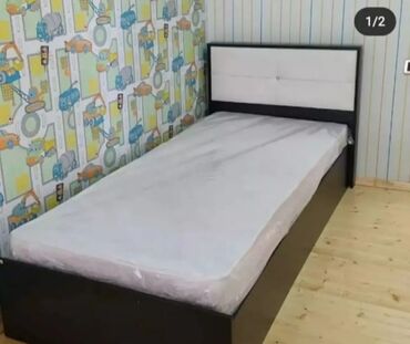 yataq qonaq dəsti: Новый, Односпальная кровать, Без подьемного механизма, С матрасом, Без выдвижных ящиков, Турция