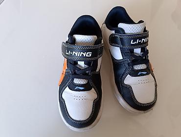 лининг кросовки: Детские кроссовки Li-Ning оригинал, кожаные - Размер: EUR 30 (US — 3